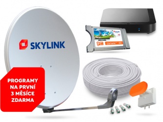 Satelitní komplet pro 2 TV s CA modulem 701 a přijímačem Kaon MZ-102