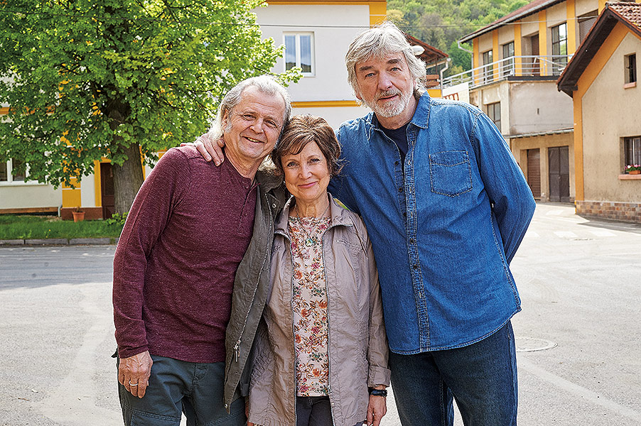 Rosťa Novák, Milena Steinmasslová, Vladimír Kratina