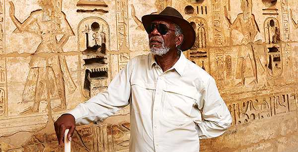 Morgan Freeman v Egyptě