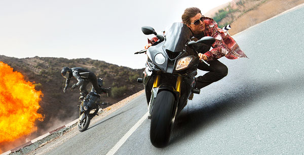 Tom Cruise na motorce