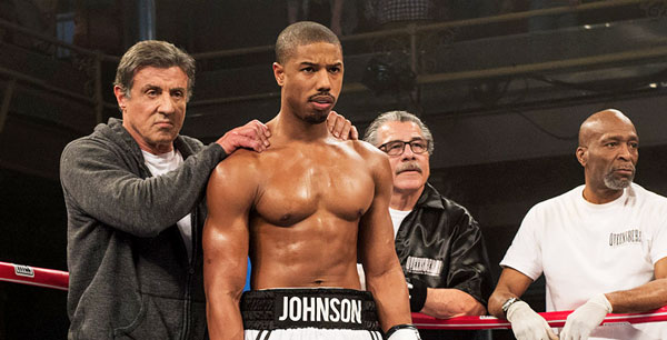 Michael B. Jordan a Sylvester Stallone v ringu