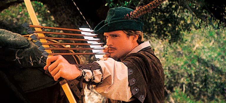 Dobrodružný film Bláznivý příběh Robina Hooda