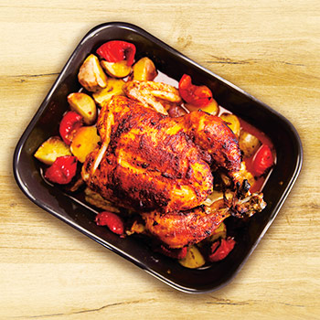 Dejte si… Pečené kuře se zeleninou – kuchařská show