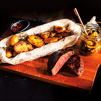 Rump steak s křupavou cibulkou – vaření