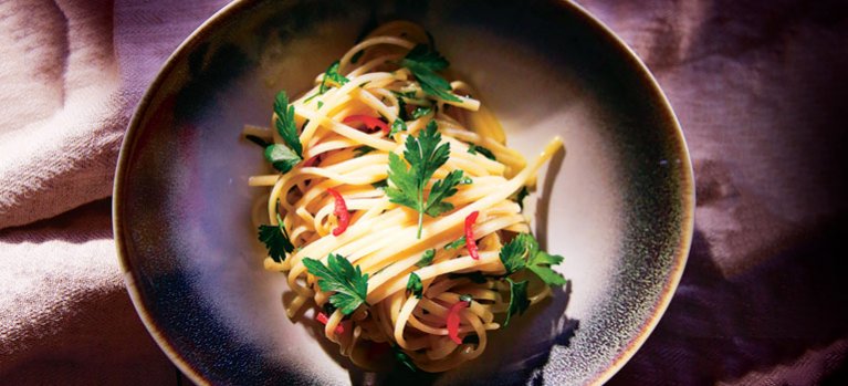 Špagety Aglio Olio e Peperoncino – vaření